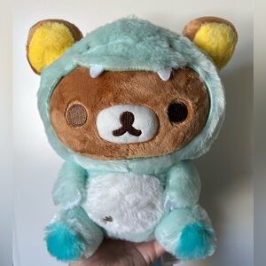 Rilakkuma Plush Bear in Green Dino Outfit